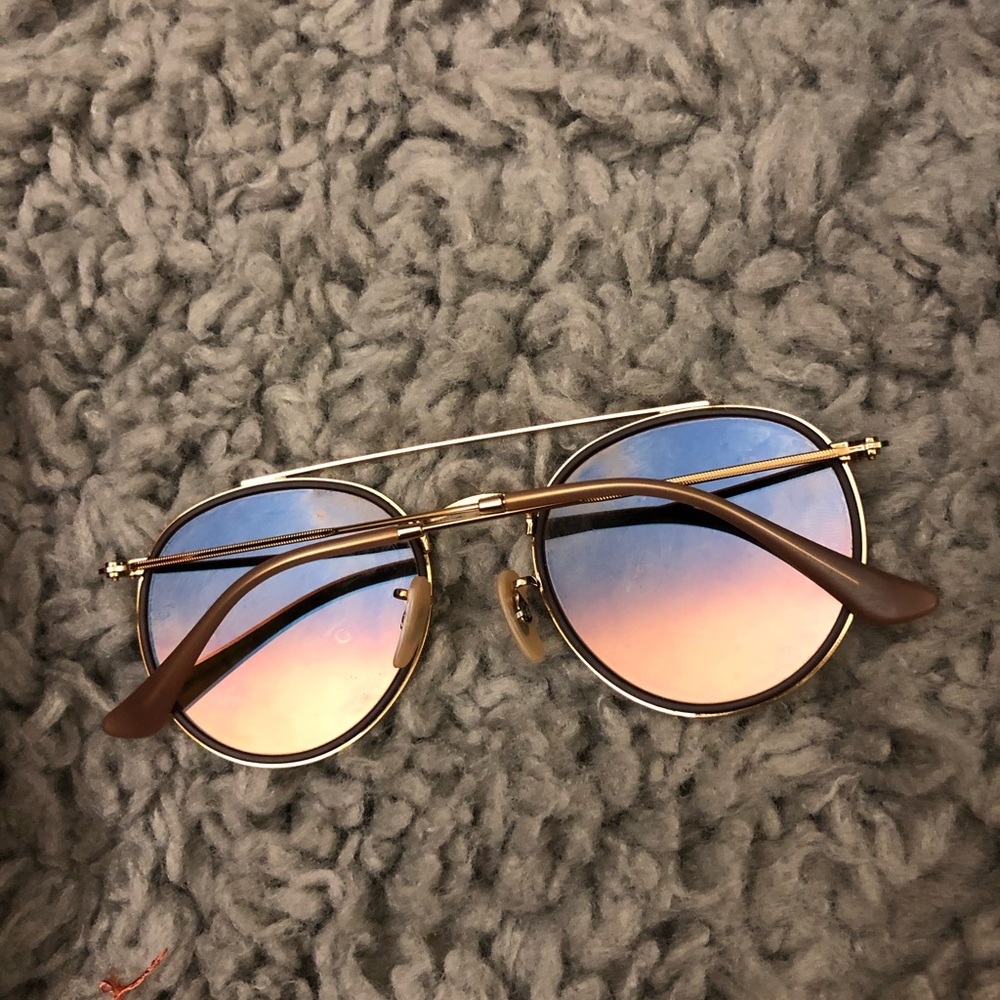 Reflective Round Double Bridge Raybans - Picture 5 of 7